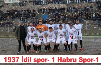 1937 İdil Spor berabere kaldı