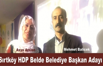 Sırtköy HDP Belde Belediye Başkan Adayı