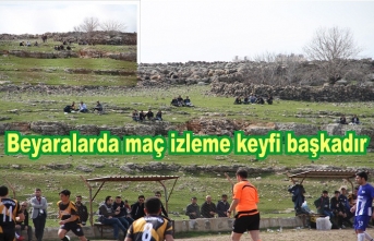 Beyaralarda maç izleme keyfi başkadır