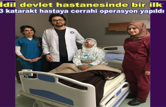 İdil Devlet Hastanesinde bir ilk