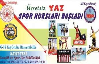 Yaz Spor Kursları Başladı