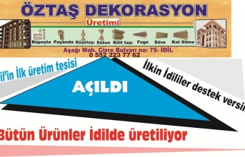 Öztaş Dekorasyon Üretime Başladı