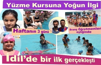 Yüzme Kursuna yoğun ilgi