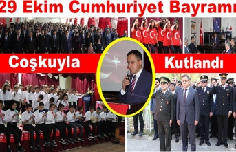 29 Ekim Cumhuriyet Bayramı coşkuyla kutlandı