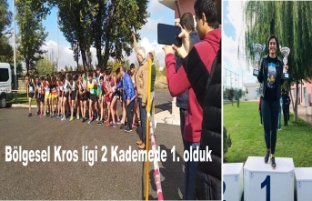 Bölgesel Kros ligi 2 Kademede 1. olduk