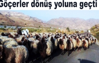 Göçerler dönüş yoluna geçti