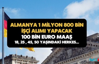 Almanya 1Milyon 800 bin işçi alımı yapacak