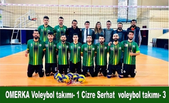 OMERKA Voleybol takımı- 1 Cizre Serhat Voleybol takımı- 3