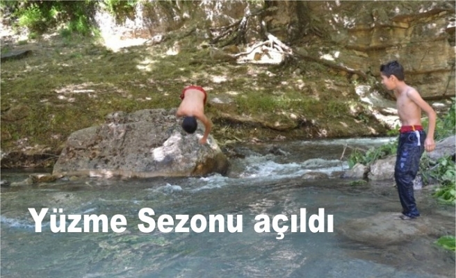 Yüzme sezonu açıldı