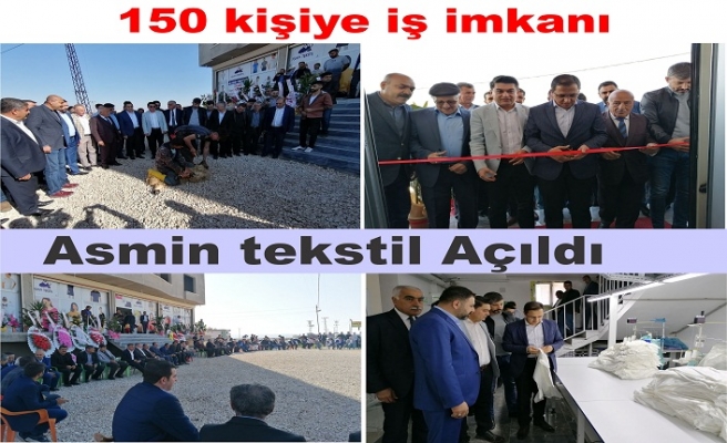 Asmin Tekstil açıldı