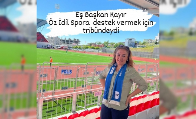 Belediye Eş Başkanı Kayır'dan Öz İdil Spora Destek