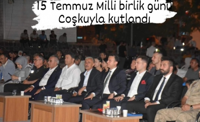 15 Temmuz Demokrasi Milli Birlik günü