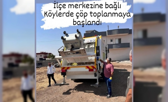 Köylerde Çöp toplanmaya başlandı