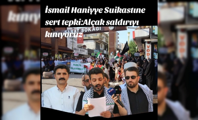 İsmail Haniyye için basın açıklaması