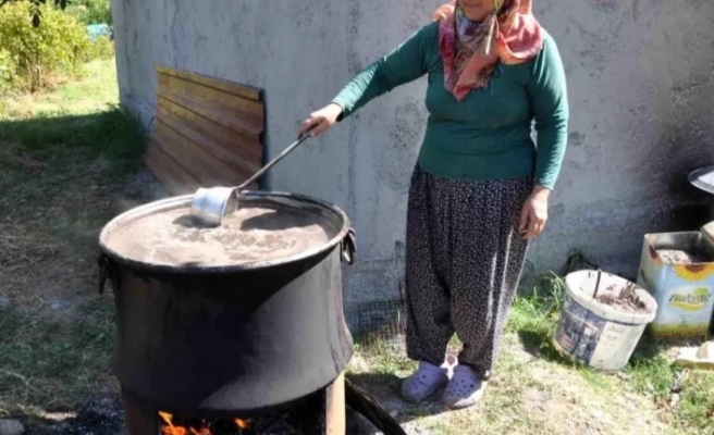 Pekmez yapımına başlandı