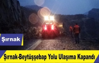 Beytüşşebap Şırnak yolu kapandı ulaşım sağlanamıyor