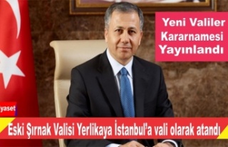 Şırnak Valisi İstanbul'a vali olarak atandı