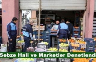 Sebze Hali ve Marketler Denetlendi