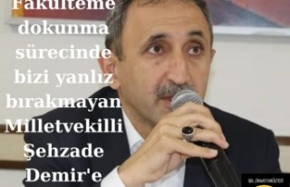 İdil halkından Şahzede Demir'e teşekkür...