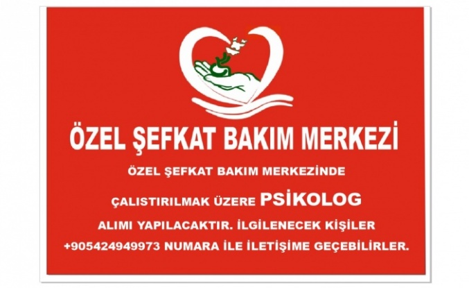 Psikolog alımı yapılacak